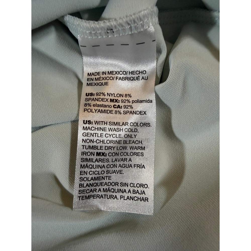 Chicos Scoop Neck Tank Top Womens‎ Size 2 L Light Mint Green Nylon Spandex Basic - Picture 5 of 5